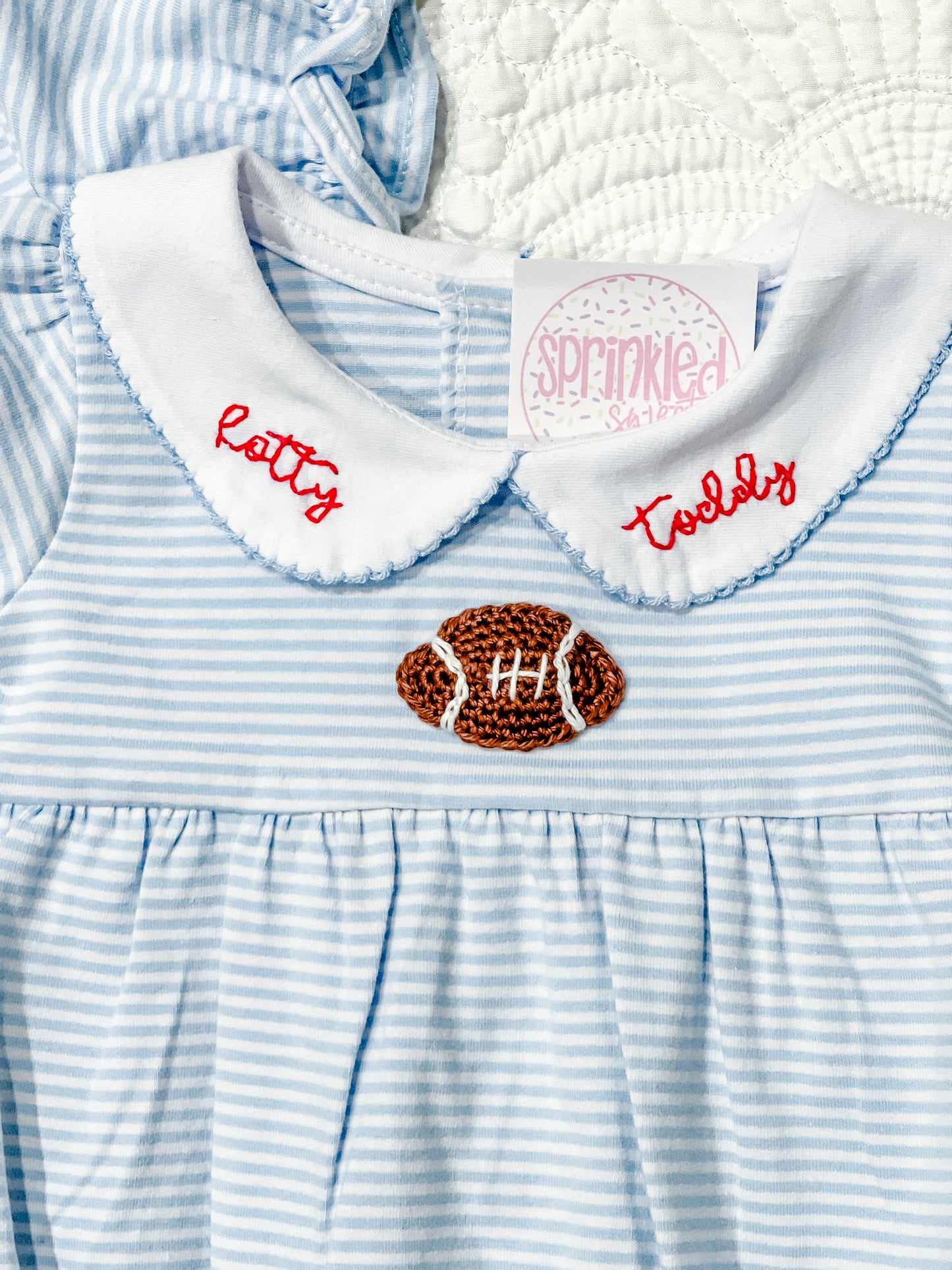 Football crochet dress or bubble