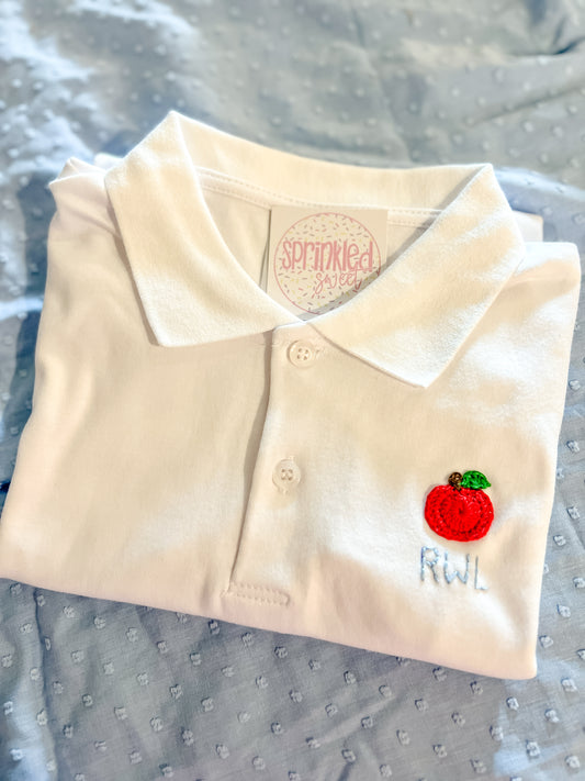 Mini Apple Crochet Polo