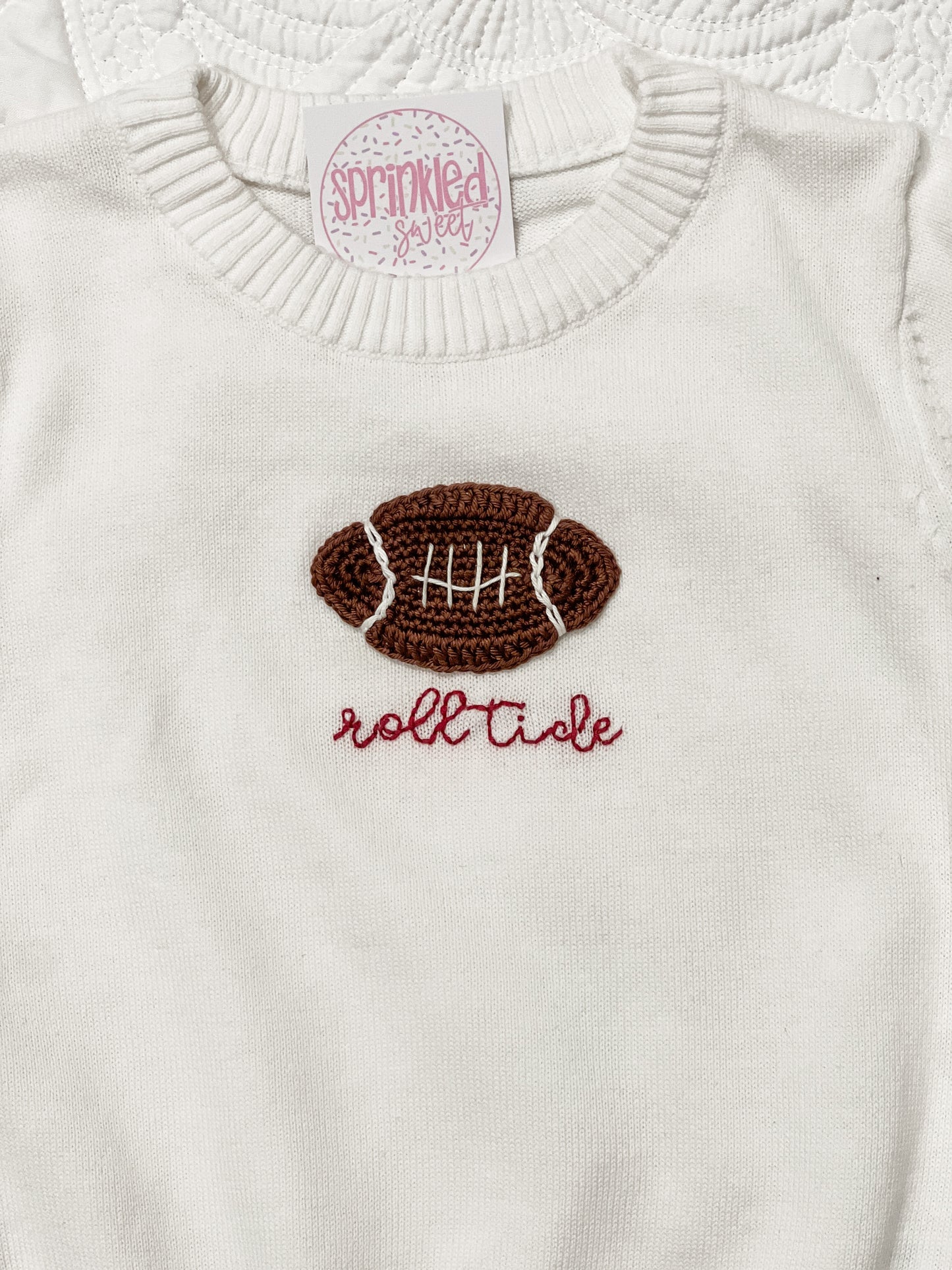 Crochet Football Sweater