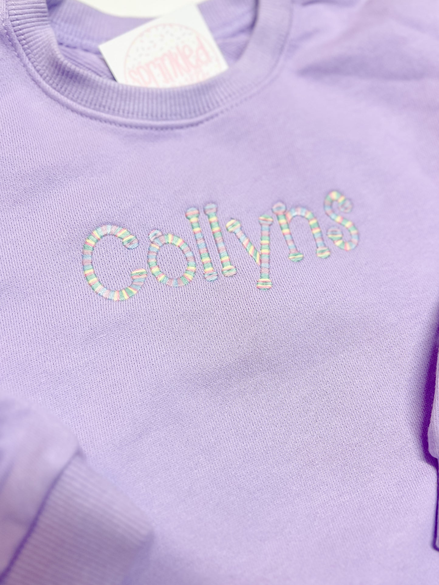 Rainbow name sweatshirt