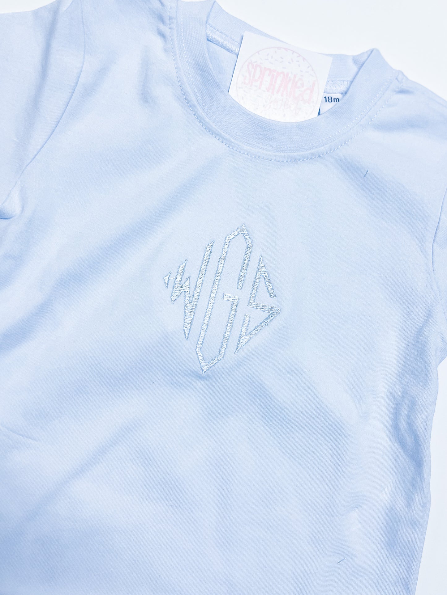 Tone on tone initial tee