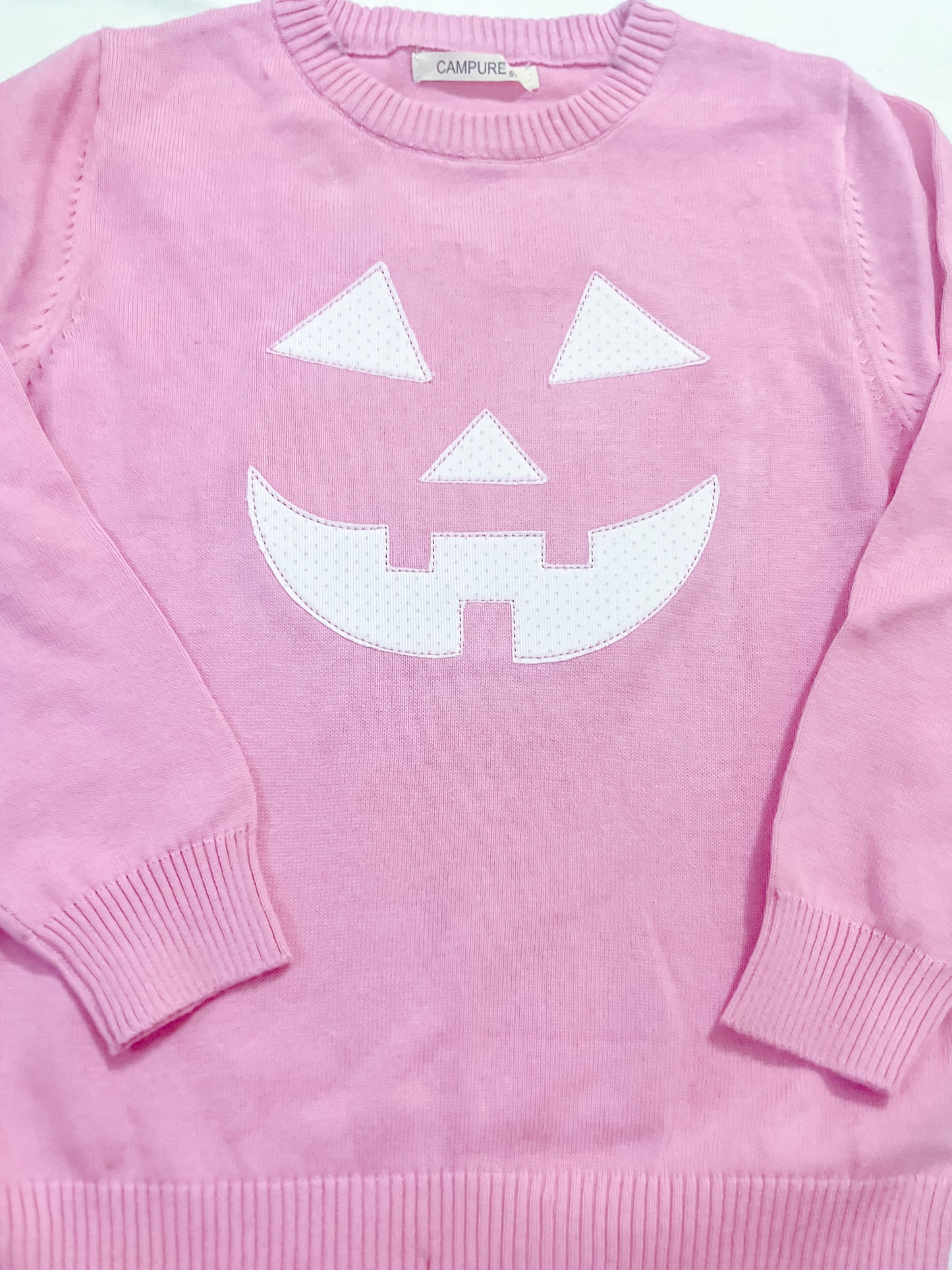 Girls Jack-o-lantern sweater