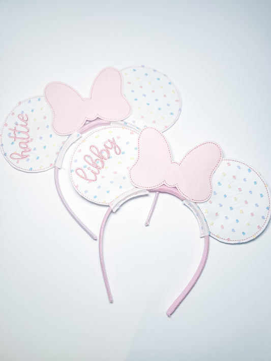 Pastel Clip Dot Mouse Ears