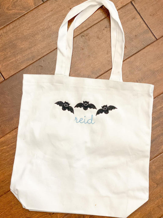 Pumpkin Or Bat Trio Treat Bag