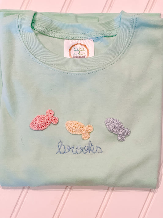 Boys Crochet Fish Tee