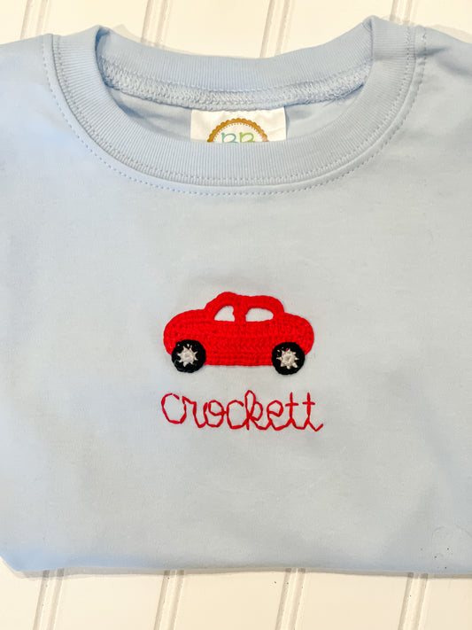 Primary Colors Car Crochet Tee